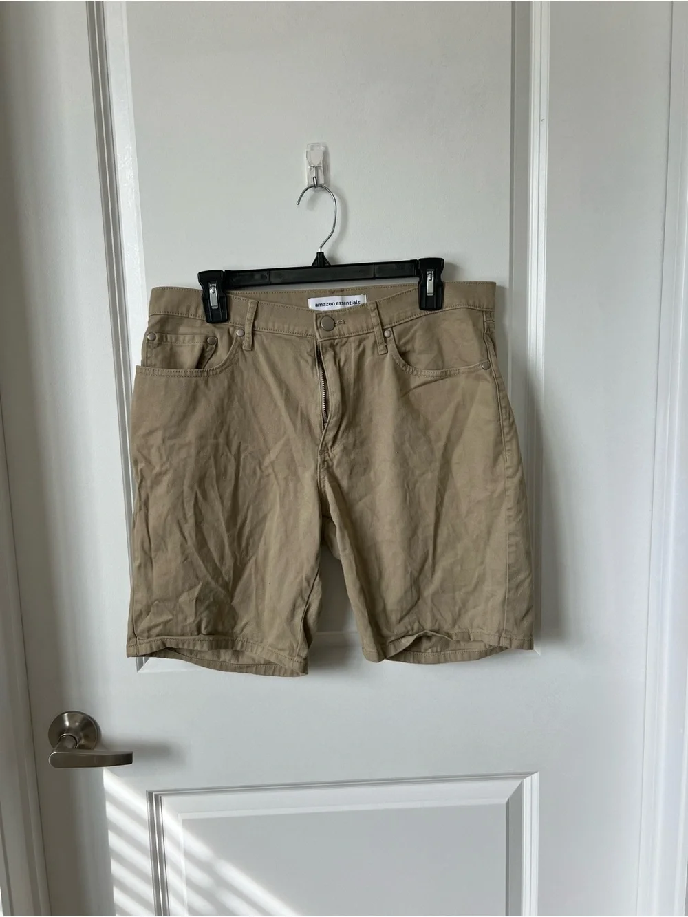 Men's Flat Front Casual Shorts in Khaki